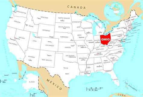 capital of ohio|where is ohio located.